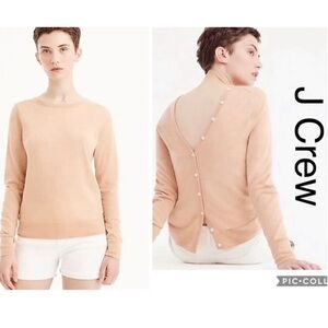 J. Crew Reversible Button-Back Sweater sz. Small